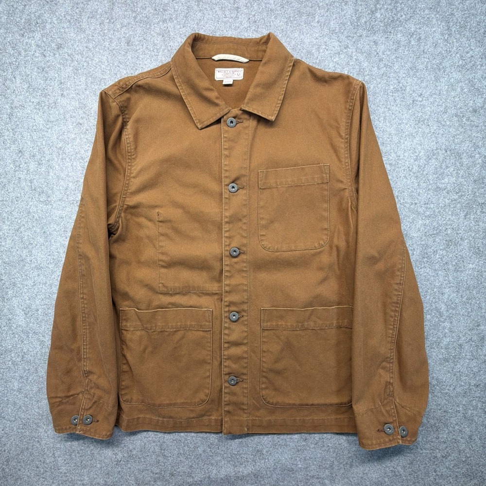Wallace & Barnes Twill Chore Barn Coat Jacket Brown Mens Size Medium